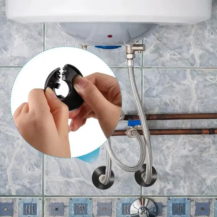 Couvercles de tuyau d'eau en plastique décoratifs de radiateur pour conduits murals blanc jaune noir accessoires de robinetterie d'intérieur transformations de cuisine et salle de bain