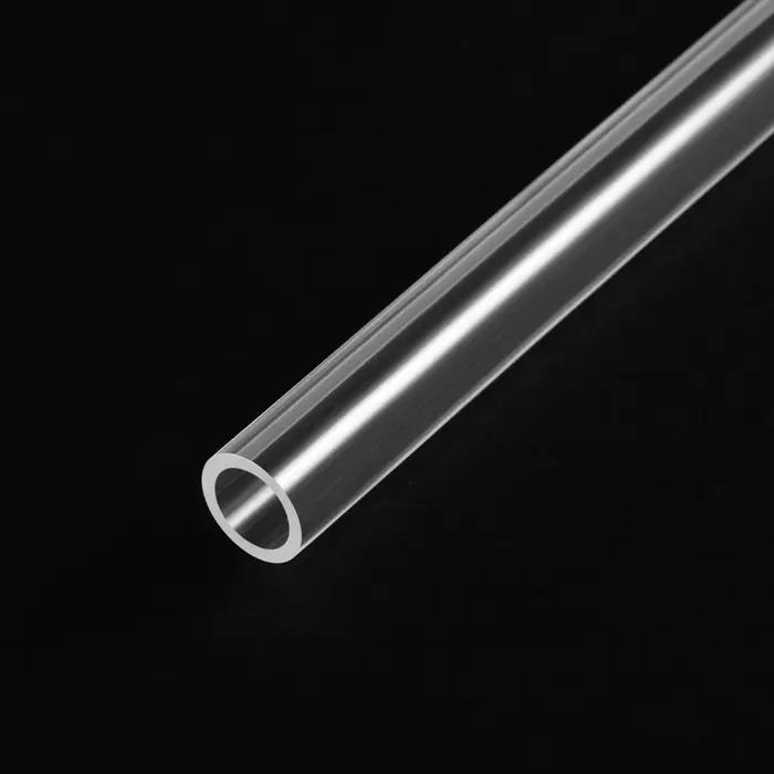 Uxcell O.D 8mm-22mm 50cm de Long tuyaux acryliques rigides Tube rond Tube Transparent PMMA Tube Aqua
