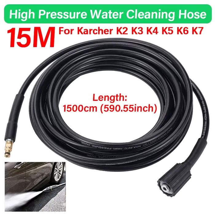 Le tuyau d'eau 6M/8M/10M/15M convient au Karcher K2 K3 K4 K5 K6 K7