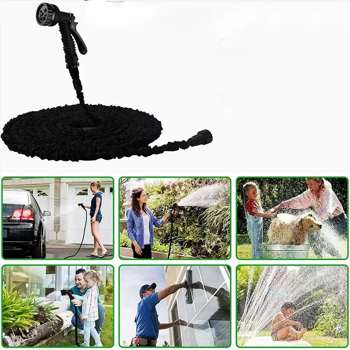 Tuyau d'arrosage extensible haute pression multifonctionnel pour nettoyage de voiture et jardinage occasions spéciales