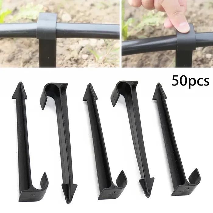 Piquets de sol de Type C DN16, 50 pièces, pour tuyau PE, tuyau d'irrigation goutte à goutte, support