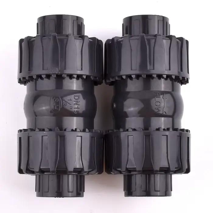 Valve de contrôle à bille en PVC, 1 pièce, 20 ~ 63mm, en plastique, pour Aquarium, jardin, accessoir
