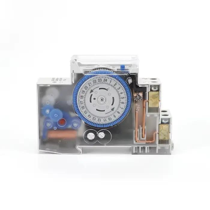 Minuterie mécanique analogique, 24 heures, 110V/220-240VAC, SUL180A, Rail Din