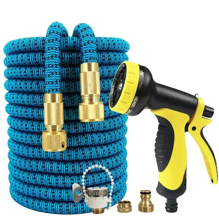 Tuyau d'arrosage extensible de 25 à 125 pieds, pistolet à eau haute pression, pistolet à pulvérisati