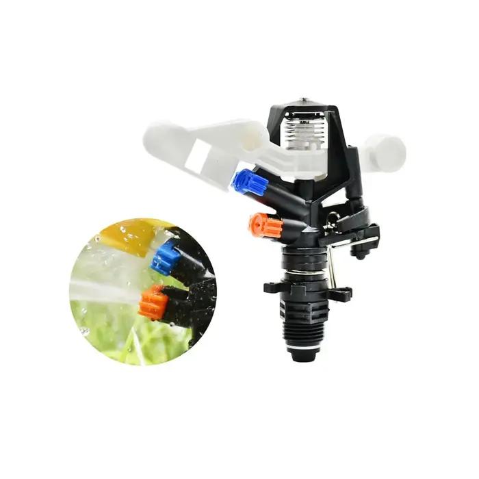 Lot de 10 arroseurs rotatifs 1/2 et 3/4 pouces à angle réglable, buses à bras oscillant pour système