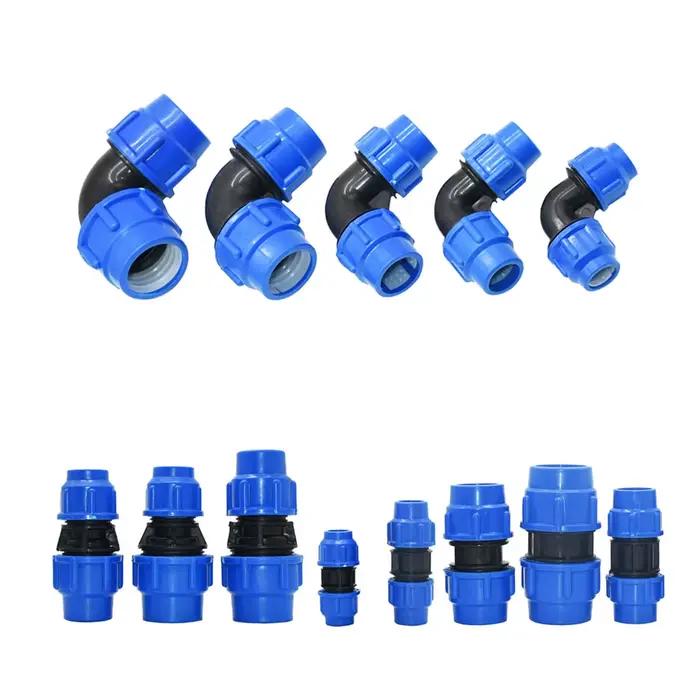 Connecteur de robinet de Tube PE en plastique, séparateur d'eau en T, Valve rapide, coupleur d'irrig