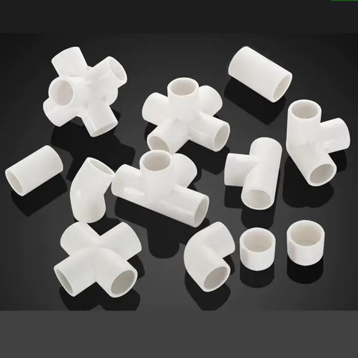Connecteurs d'eau de jardin en PVC blanc 20/25/32mm pour systèmes d'irrigation personnalisés jardins familiaux et projets de bricolage