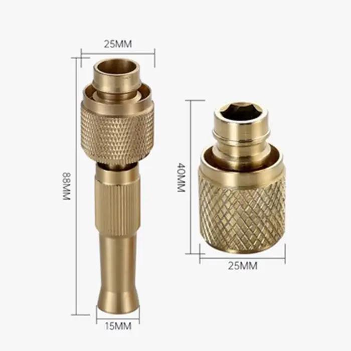 Buse de tuyau d'eau en laiton à haute pression, arroseur de tuyau de jardin, outils de lavage de voi