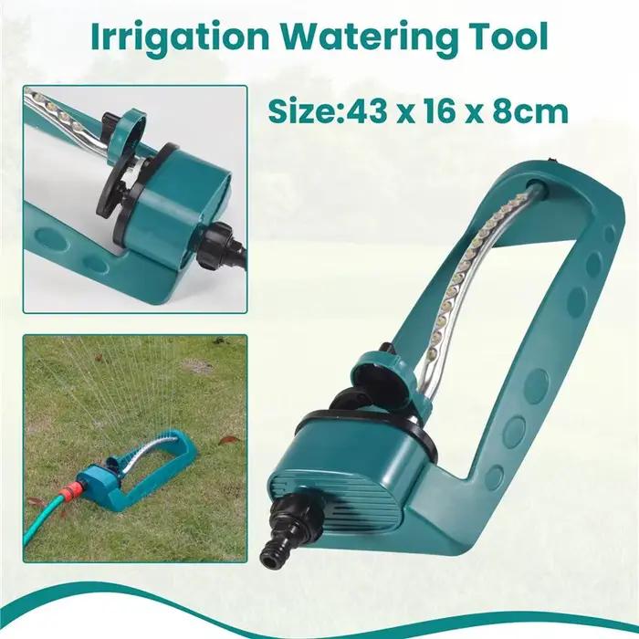 Arroseur automatique A36T oscillant pour gazon jardin foresterie outil d'irrigation durable polypropylène acier inoxydable bleu occasionnel usage professionnel