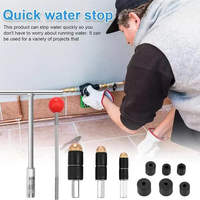 Kit de bouchon d'eau pour tuyau rapide