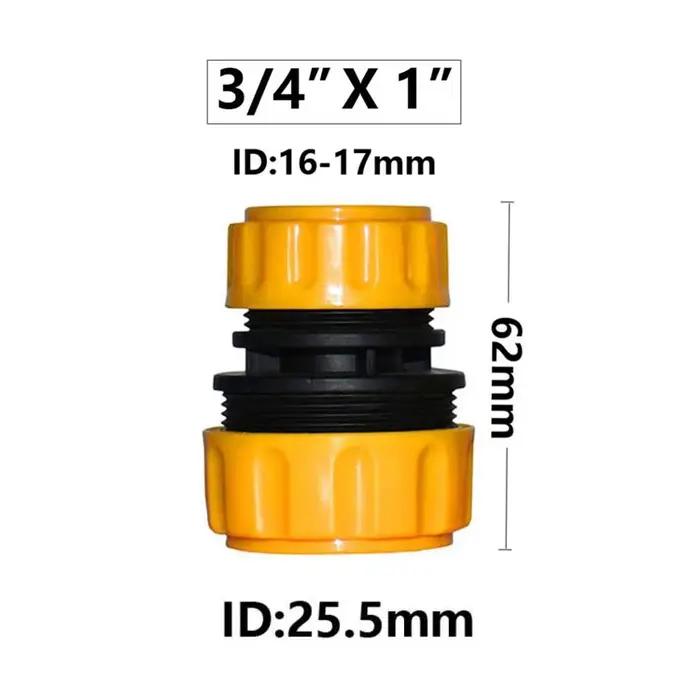 Connecteur d'eau d'arrêt rapide pour tuyau d'arrosage en plastique robuste pour système goutte à goutte jardin et serre avec 23 coloris disponibles