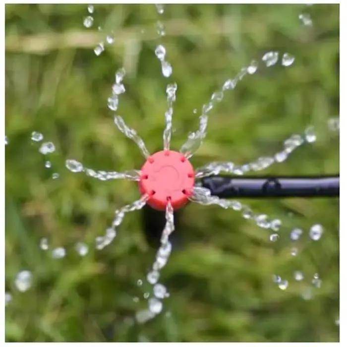 Kit d'irrigation goutte à goutte automatique pour jardin système d'arrosage en plastique blanc pour bonsaï plante en pot fleur légume serre installation facile entretien simple