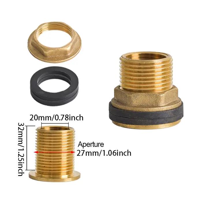 Adaptateur de robinet en laiton pour réservoir IBC, filetage S60X6, tuyau d'arrosage de 10mm, raccor