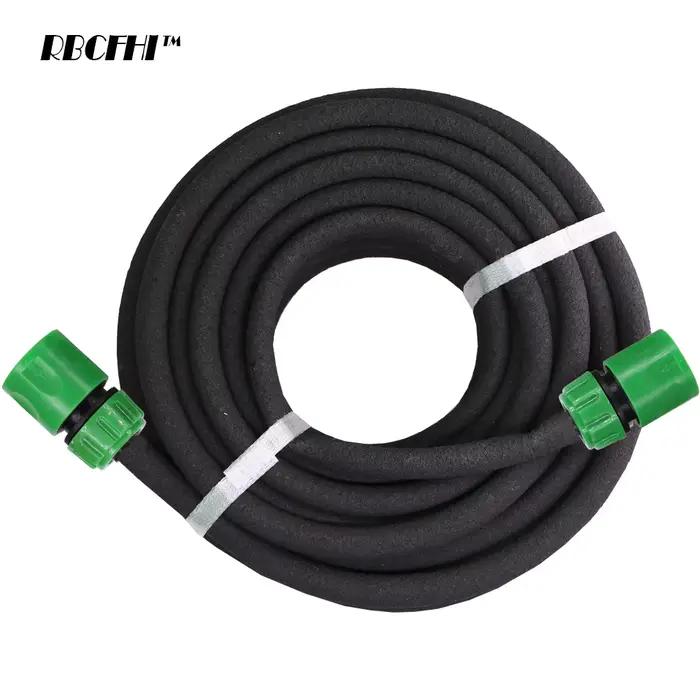 Tuyau d'arrosage en plastique PVC résistant et doux pour jardin 7.5m ou 15m avec connecteurs supplémentaires pour un arrosage durable et économique