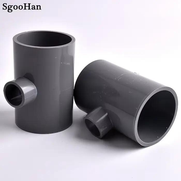 Connecteur en T de réduction de tuyau en PVC, diamètre intérieur de 20 ~ 63mm, tube précieux d'irrig