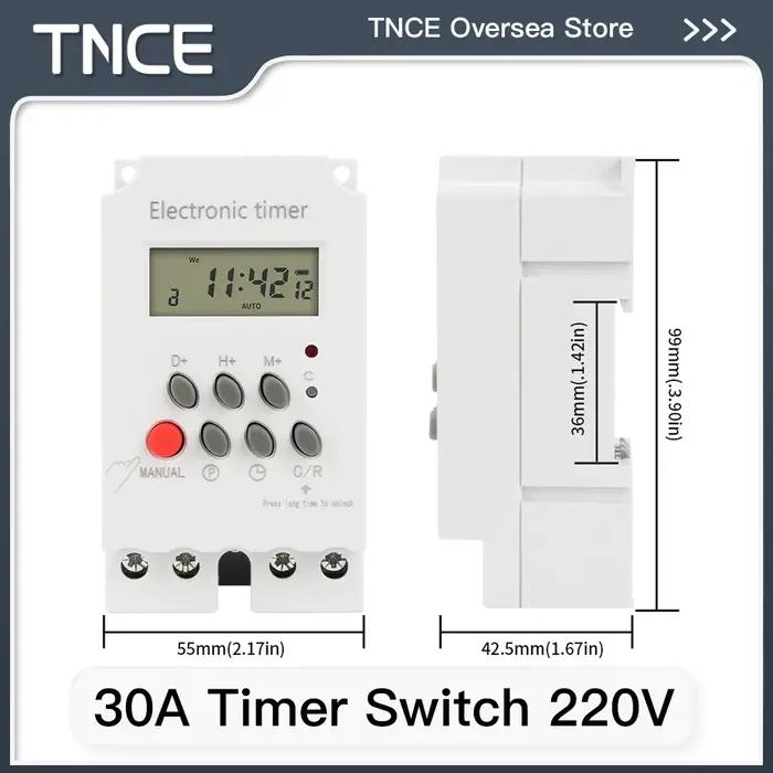 TNCE 15/30/60A commutateur de contrôle de temps 220V pour réverbère
