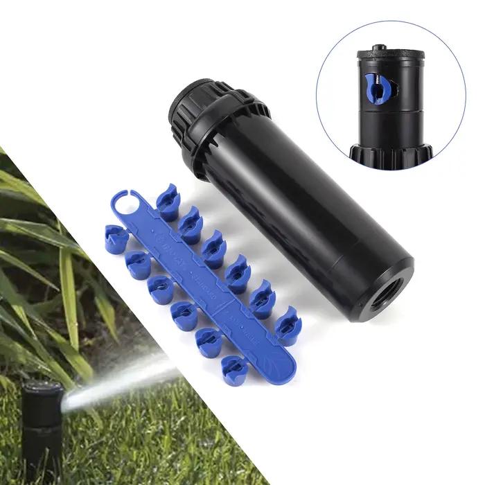 Arroseur pop-up pour pelouse avec buses de remplacement pour irrigation uniforme et facile maintenance jardin extérieur professionnel
