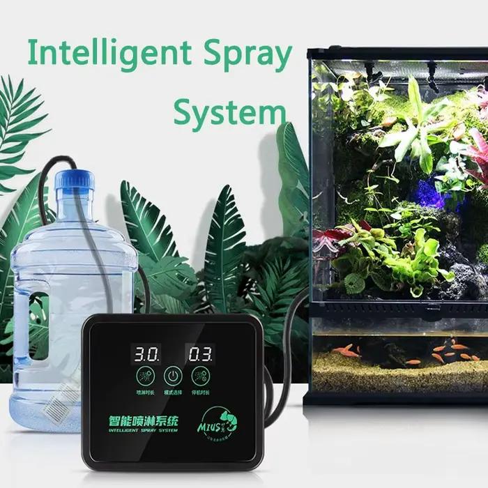 Système de pulvérisation intelligent avec écran tactile Système d'arrosage Terrariums Humidificateur