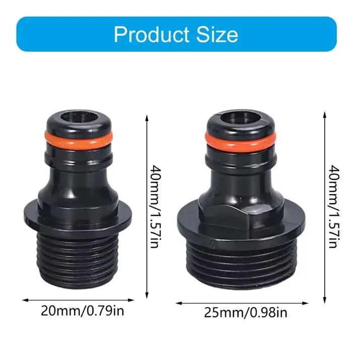 Connecteurs de mamelon de robinet en plastique pour système d'arrosage robuste et facile à installer pour jardiniers et bricoleurs occasions spéciales