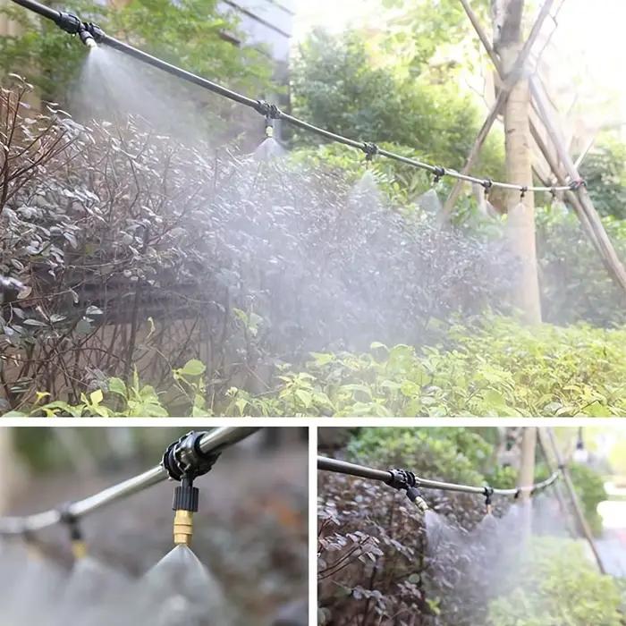 Lot de 5 buses d'arrosage automatiques pour jardin atomisantes réduction de la poussière irrigation fleurs humidification intérieur refroidissement serre occassions spéciales