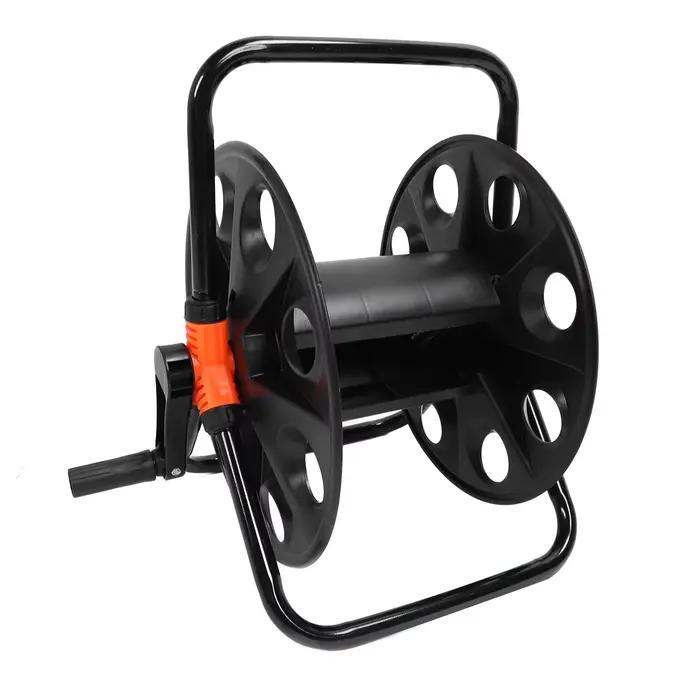 Enrouleur de tuyau d'arrosage en fer ABS TOPINCN pour jardin extérieur, stockage et rangement de tuyau d'eau de 164 pieds, usage multifonctionnel et design robuste