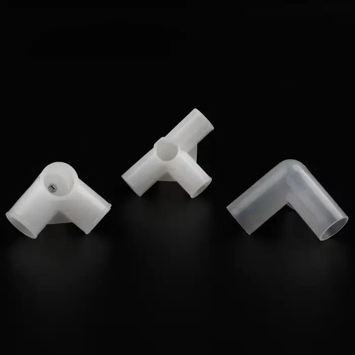 Connecteur en T PE, diamètre intérieur en plastique 12mm 16mm 20mm 25mm, adaptateur de tuyau à quatr