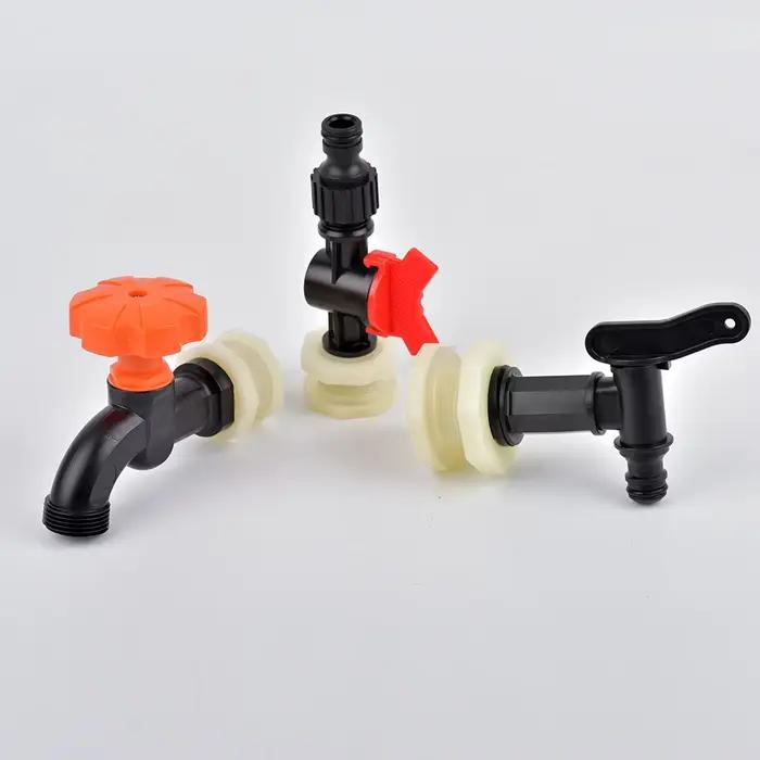 Connecteur de réservoir d'eau en plastique ABS, 1/2 "3/4" pouces, Valve de robinet d'aquarium, clois
