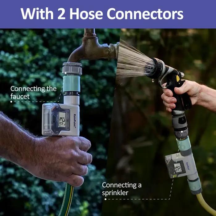 Débitmètre d'eau WiFi pour tuyau d'arrosage