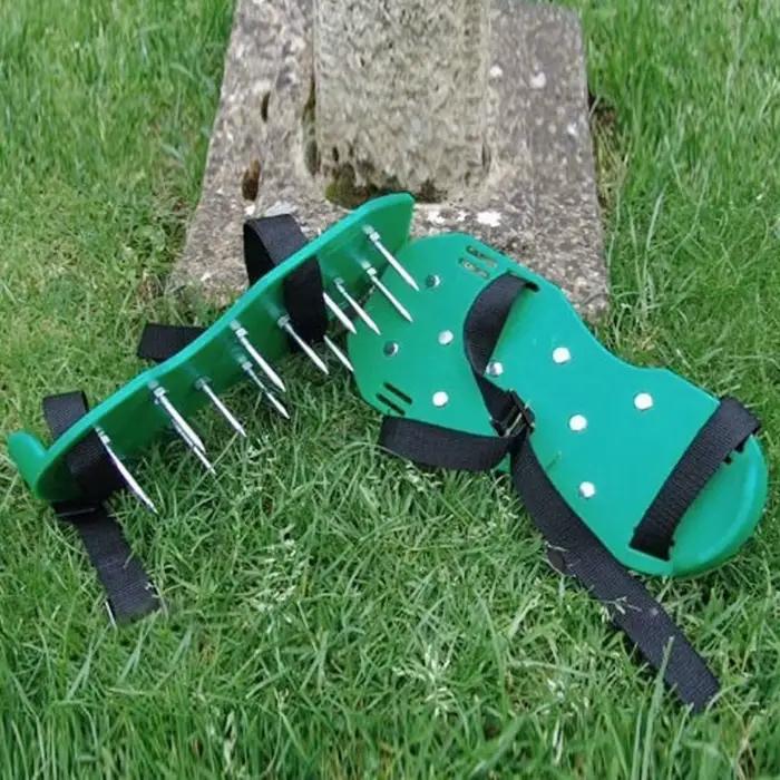 Chaussures d'aérateur de pelouse, chaussures d'aérateur de pelouse de jardin, panneau d'air, sandale
