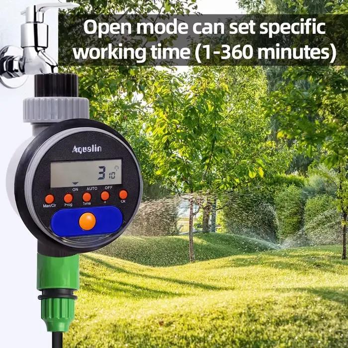 Automatique LCD Affichage Arrosage Minuterie Électronique Maison Jardin Ball Valve