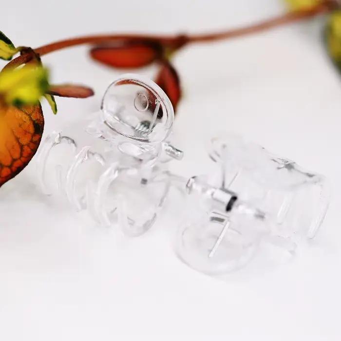 20-100 pièces Clips de plantes de jardin transparents en plastique transparent 6 griffes orchidée pi