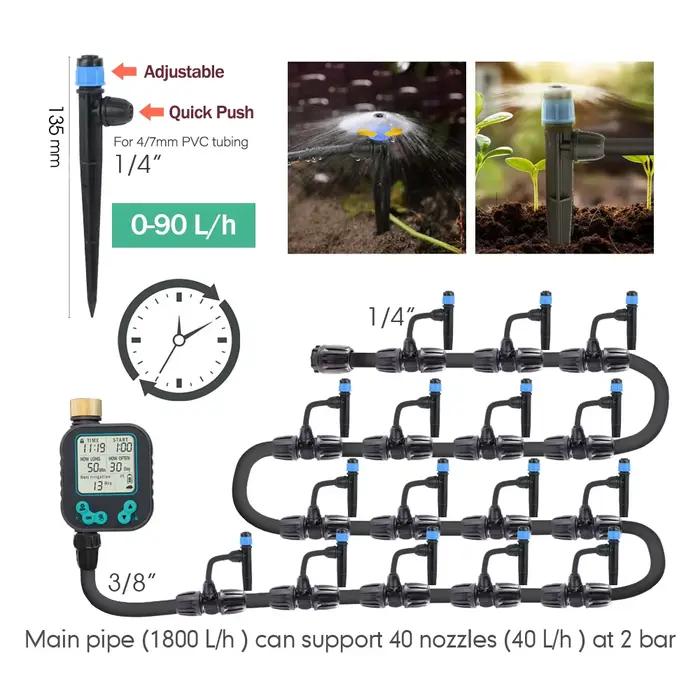 Kit d'irrigation goutte-à-goutte automatique avec minuterie pour jardin et potager occaSIONS SPECIALES