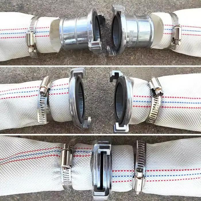 Raccord rapide pour tuyaux d'eau, raccord de tuyau en aluminium, connecteur rapide avec pince, tuyau