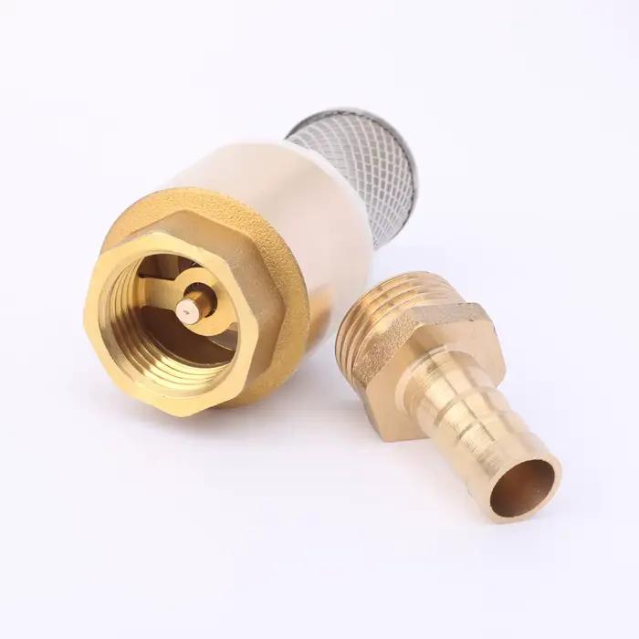 Clapet anti-retour de tuyau avec filtre en acier inoxydable et laiton pour jardin et aquarium connecteurs standards avec filtre résistant à la corrosion occasions spéciales