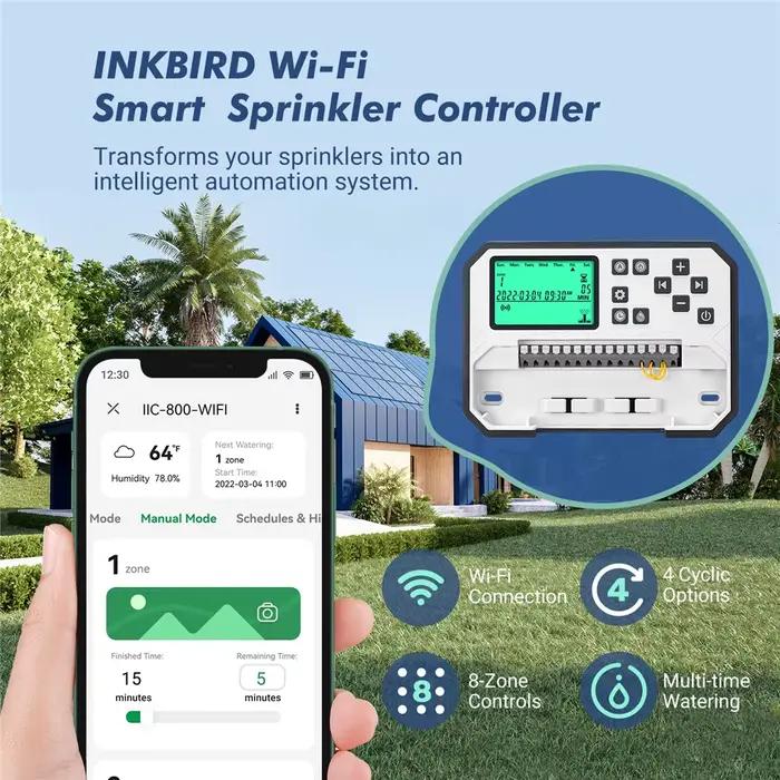 Contrôleur d'arrosage intelligent Wi-Fi