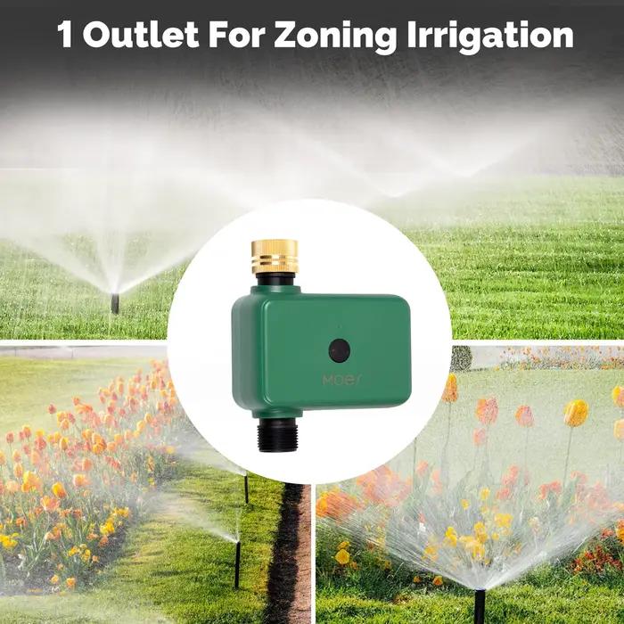 MOES Tuya ZigBee – minuterie d'eau 1-2 voies