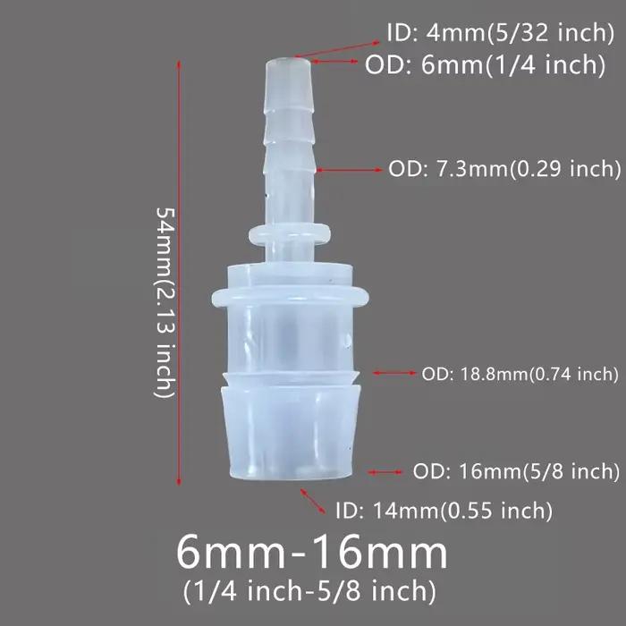 Connecteur de tuyau Flexible en plastique, réducteur de barbe, adaptateur de raccord, Joint d'épissu