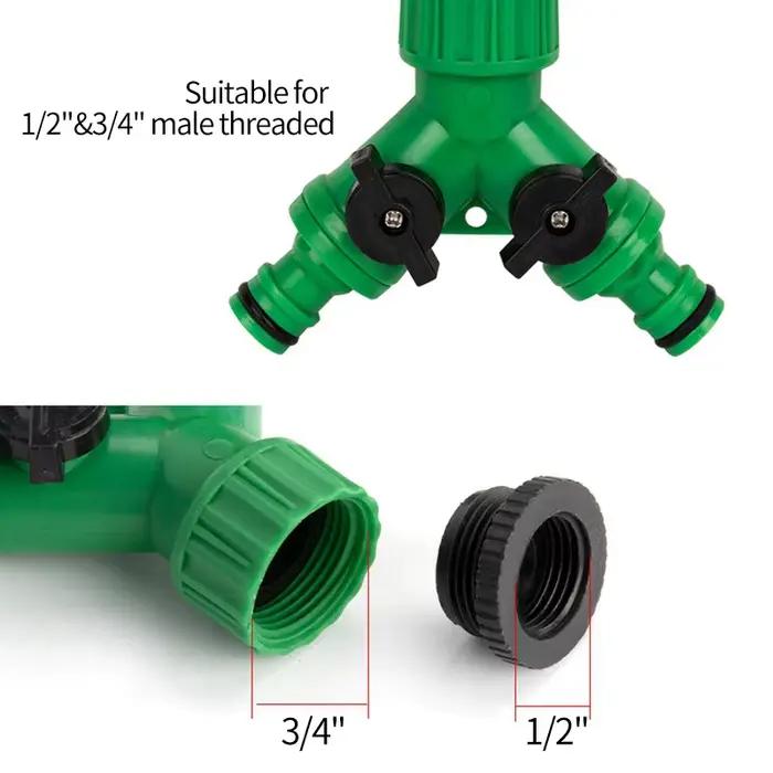 Tuyau d'arrosage Y connecteur rapide 1/2 "3/4"