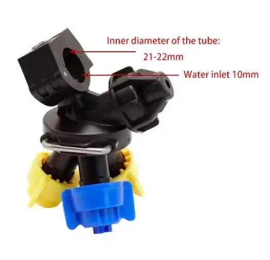 Collier de serrage pour raccords de tubes de pulvérisation à 3 têtes