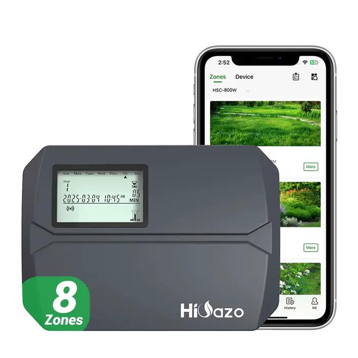 HiOazo – contrôleur d'irrigation intelligent à 8 zones, prend en charge les patins météorologiques e