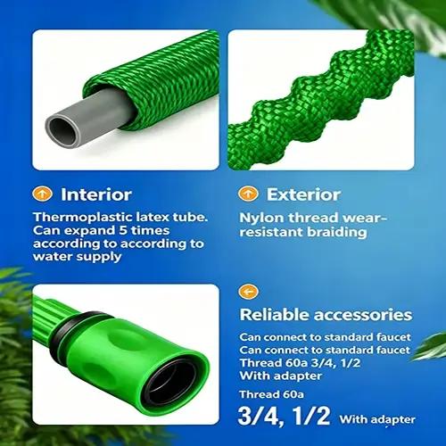 Tuyau d'arrosage extensible 30M/100FT