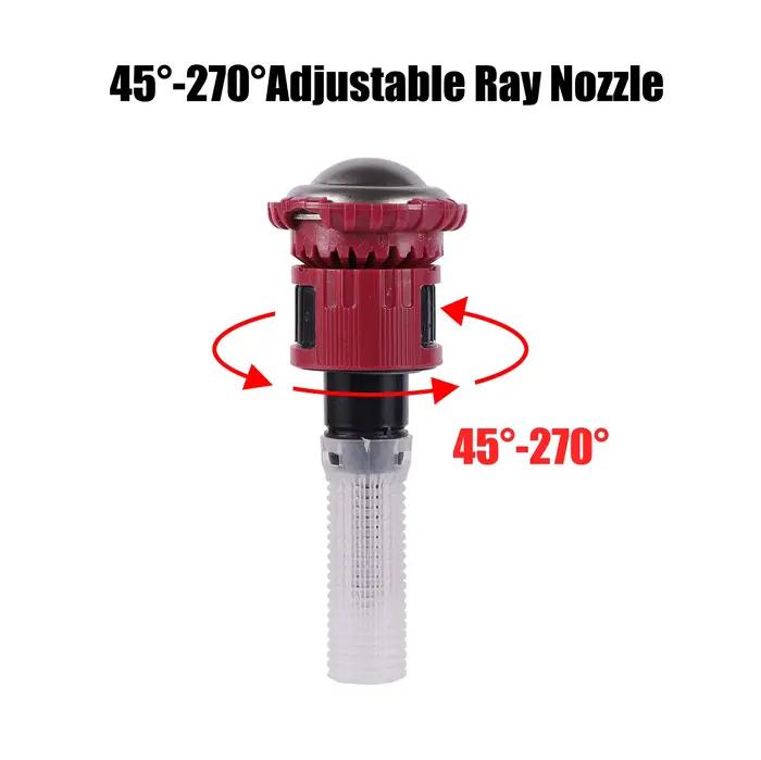 Réglable 360 ° 45 ° ~270 ° Arroseur Pop-Up enterré 1/2 "filetage interne jardin pelouse Irrigati