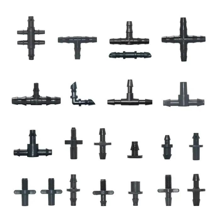Connecteur de filetage mâle 6mm, 30 à 1000 pièces, 1/8 1/4 pouces, raccords de tuyau d'irrigation Mi