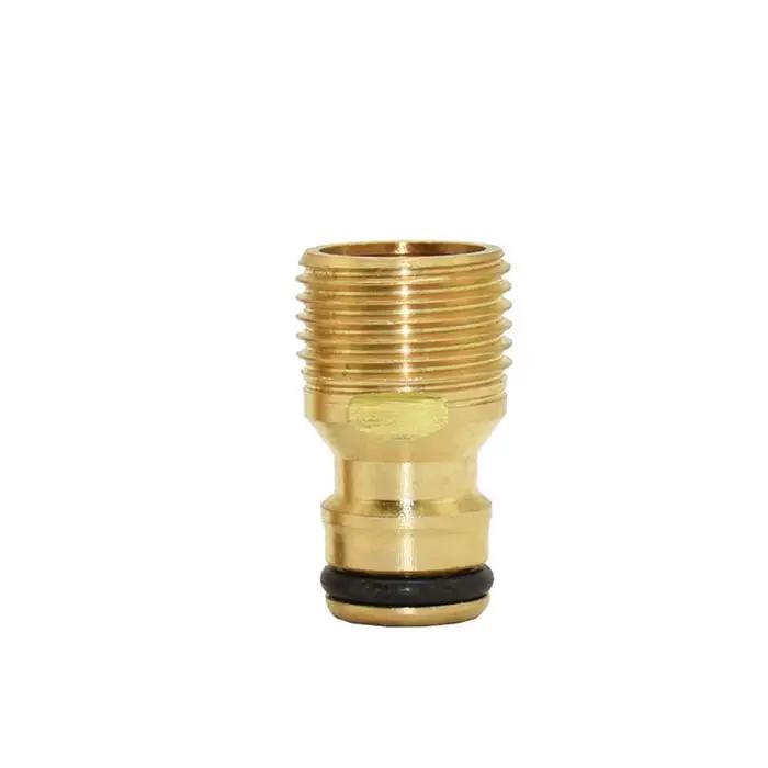 Connecteur rapide pour tuyau en laiton résistant à la corrosion pour jardin et serre, facile à installer, adaptable à divers diamètres, disponible en plusieurs couleurs