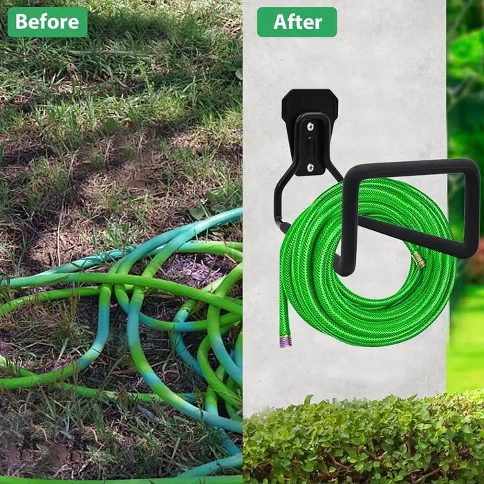 Support de tuyau d'arrosage mural robuste et durable pour ranger les tuyaux d'arrosage et outils de jardinage multifonctionnel pour extérieur intérieur occasions spéciales