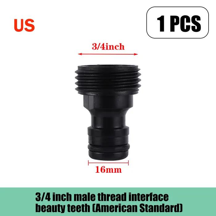 Valve filetée 3/4 "avec raccord de mamelon de 16mm