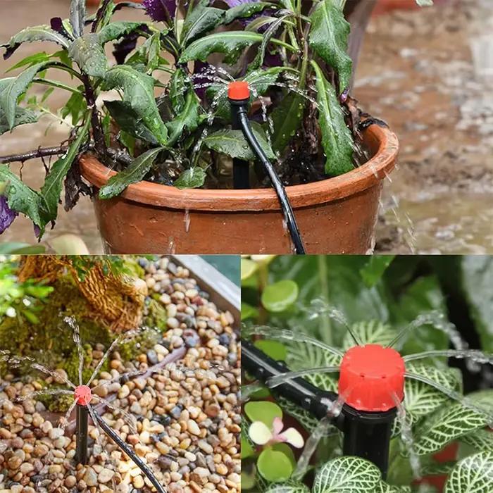 Kit de système d'arrosage automatique d'irrigation goutte-à-goutte de jardin