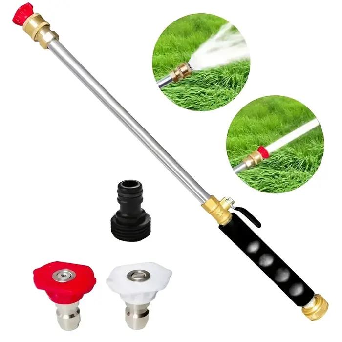 Nettoyeur électrique haute pression pour tuyau d'arrosage avec deux buses interchangeables pour nettoyer voiture animaux domestiques et jardin occasions spéciales