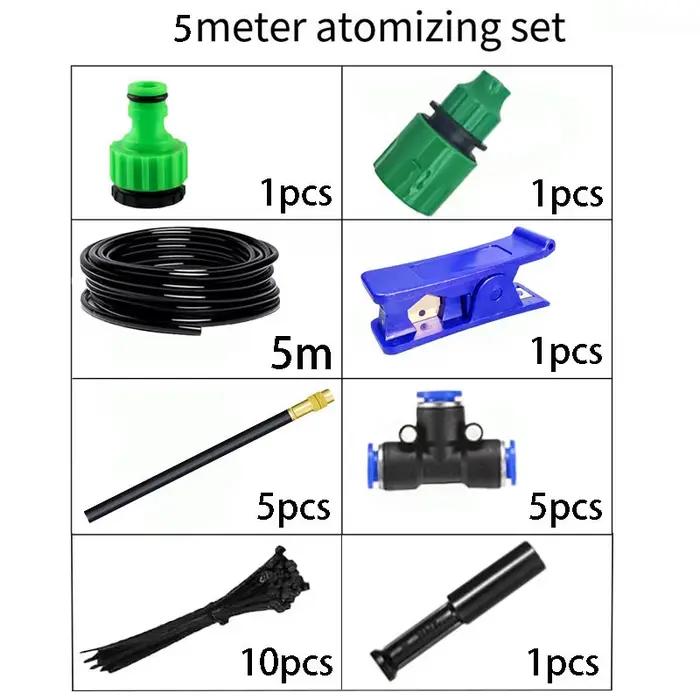 Kit d'irrigation goutte à goutte, goutteur flexible à 360 degrés, pour système de brumisation, buse