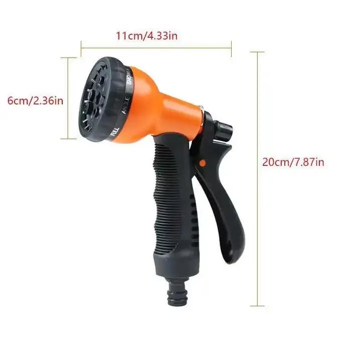Pistolet à eau de jardin avec 8 types de buses